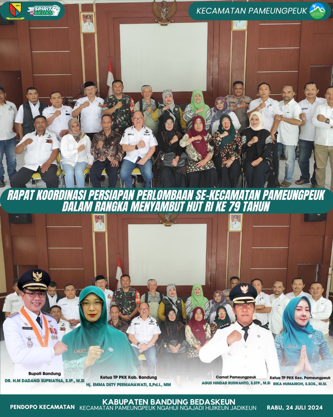 rapat-koordinasi-persiapan-perlombaan-se-kecamatan-pameungpeuk-dalam-rangka-menyambut-hut-ri-ke-79-tahun